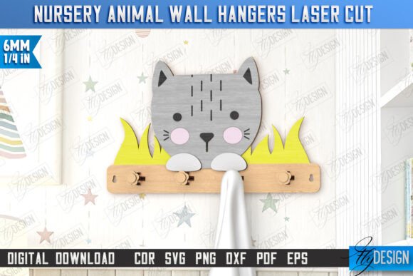 Download Nursery Animal Wall Hangers Laser Cut - Nursery animal Collection
