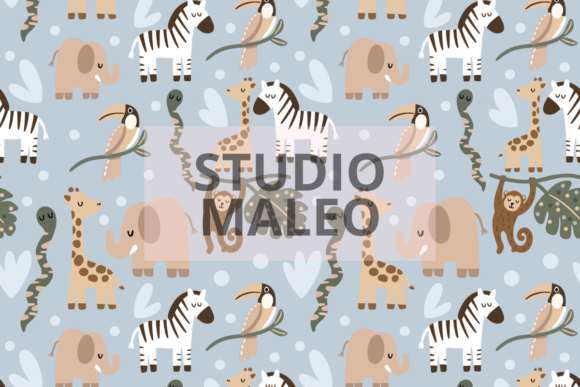 Download Boho Safari Nursery Animals Pattern - Nursery animal Collection