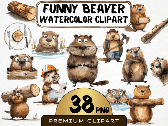 Download Cute and Funny Beaver Clipart - Funny beaver clipart Collection