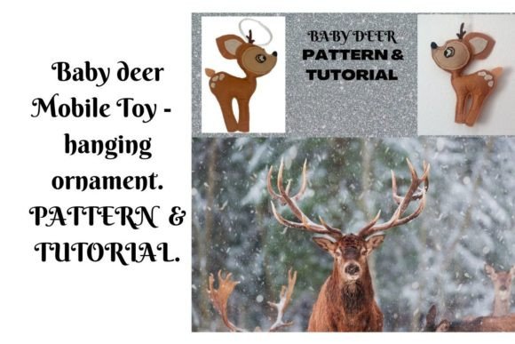 Download Deer Woodland Baby Mobile Patterns - Woodland baby Collection