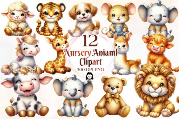 Download Nursery Animal Sublimation Clipart - Nursery animal Collection