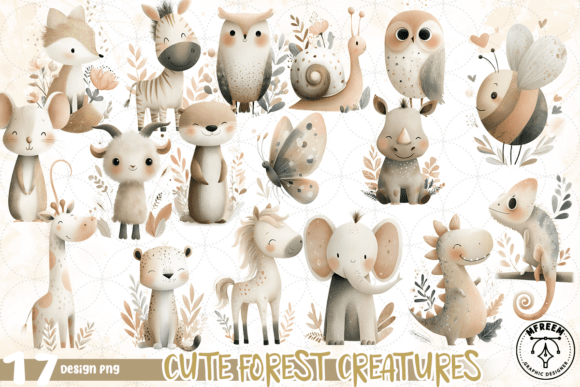 Download Cute Forest Creatures PNG - Cute forest creatures Collection