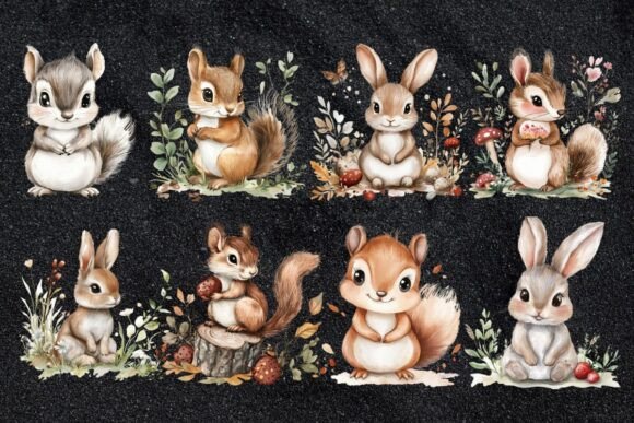 Download Woodland Walk Nursery Animal Clipart - Nursery animal Collection