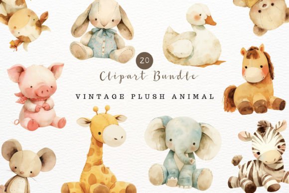 Download Nursery Animal Watercolor Clipart - Nursery animal Collection